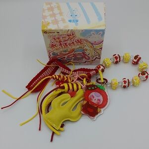 BB3 Red & Yellow Cactus Floral Keychain